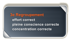 3e Regroupement   effort correct   pleine conscience correcte   concentration correcte